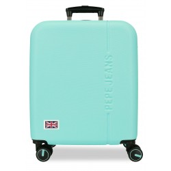 Troler cabina Pepe Jeans Aris, ABS, extensibil, turcoaz 55x40x20 cm