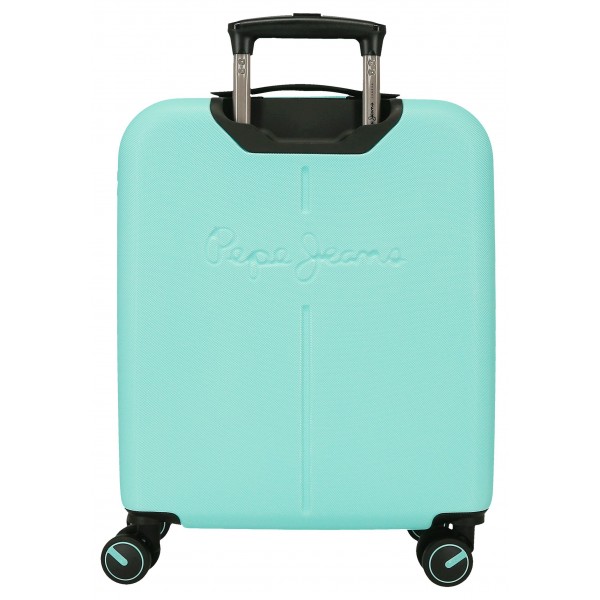 Troler cabina Pepe Jeans Aris, ABS, extensibil, turcoaz 55x40x20 cm