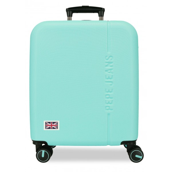 Troler cabina Pepe Jeans Aris, ABS, extensibil, turcoaz 55x40x20 cm