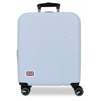 Troler cabina Pepe Jeans Aris, ABS, extensibil, bleu 55x40x20 cm