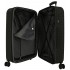 Troler mediu Pepe Jeans Aris, ABS, extensibil, negru, 68x48x27 cm