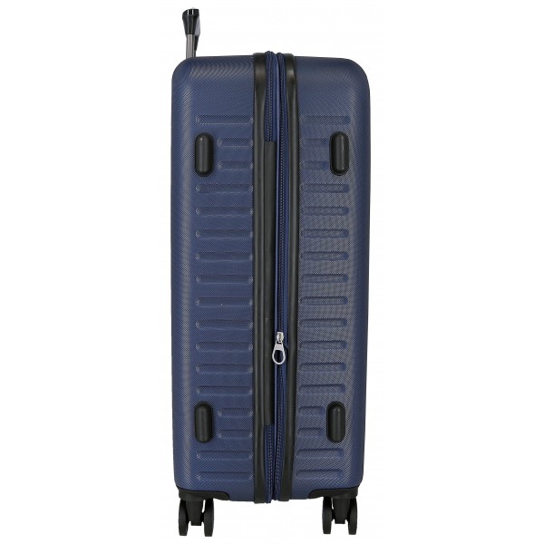Troler mediu Pepe Jeans Aris, ABS, extensibil, bleumarin, 68x48x27 cm