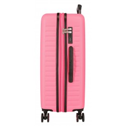 Troler mediu Pepe Jeans Aris, ABS, extensibil, fucsia 68x48x27 cm