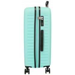 Troler mediu Pepe Jeans Aris, ABS, extensibil, turcoaz 68x48x27 cm