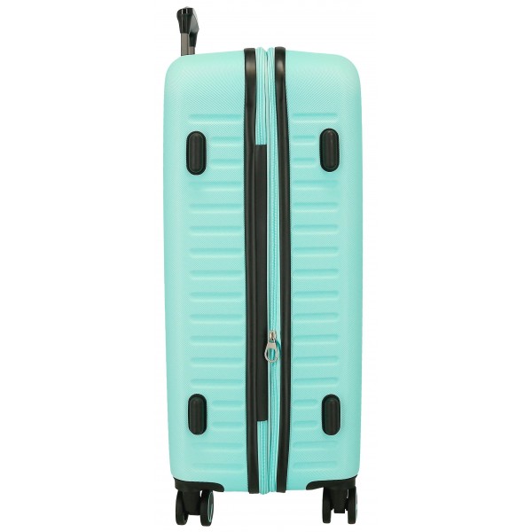 Troler mediu Pepe Jeans Aris, ABS, extensibil, turcoaz 68x48x27 cm