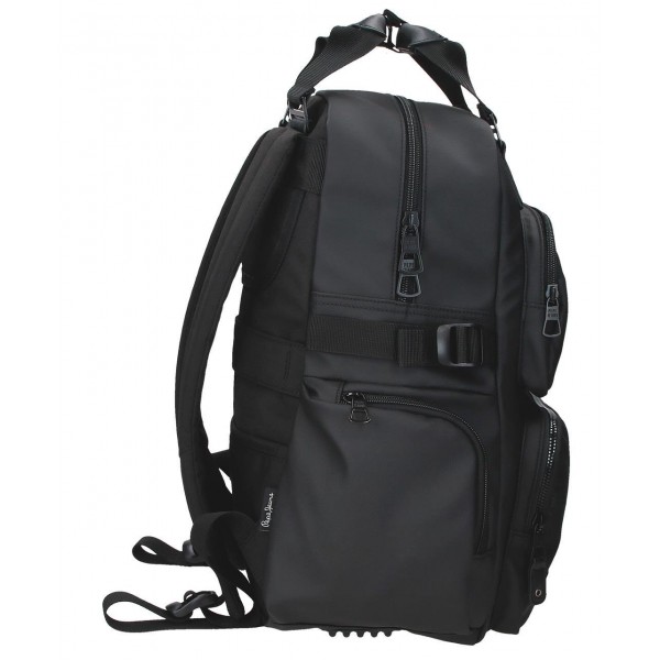 Rucsac business Pepe Jeans Durham compartimente laptop/tableta, negru 28x40x16 cm
