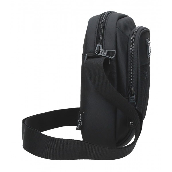 Geanta umar barbati Pepe Jeans Durham neagra 17x22x8 cm