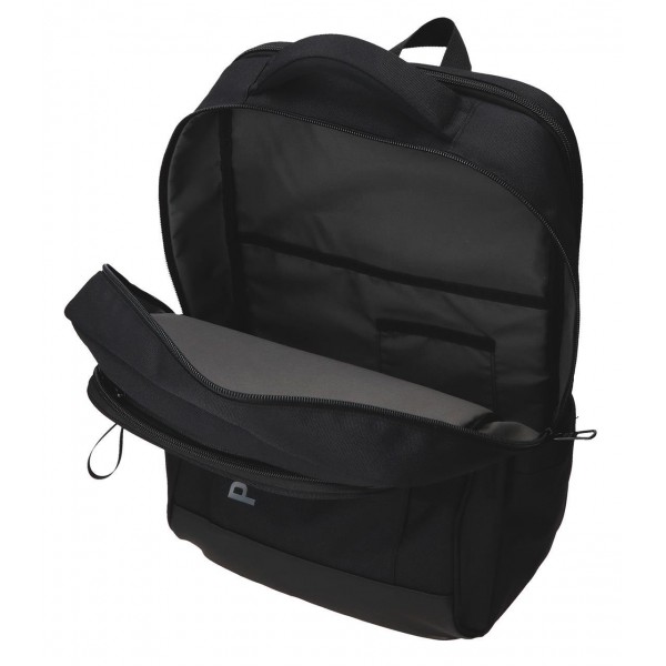 Rucsac barbati Pepe Jeans Matlock 2 compartimente, buzunare laptop/tableta negru 44x31x15 cm