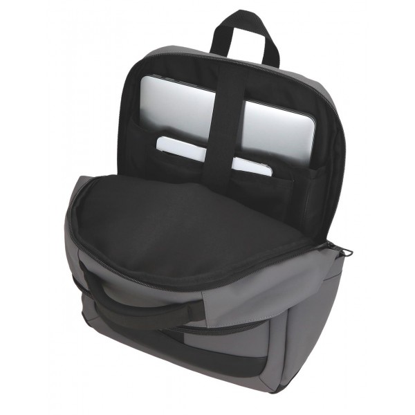 Rucsac barbati Pepe Jeans Hoxton, 2 compartimente, buzunare laptop/tableta, gri 44x31x15 cm