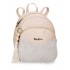 Mini rucsac dama Pepe Jeans Clara bej 27.5x21x10 cm