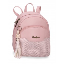 Mini rucsac dama Pepe Jeans Clara roz 27.5x21x10 cm