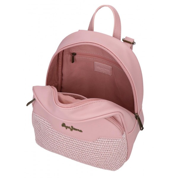 Mini rucsac dama Pepe Jeans Clara roz 27.5x21x10 cm
