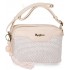 Geanta umar dama Pepe Jeans Clara 2 compartimente bej 17.5x24x7 cm