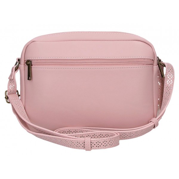 Geanta umar dama Pepe Jeans Clara 2 compartimente roz 17.5x24x7 cm