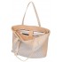Geanta tote Pepe Jeans Clara, compartimente laptop/tableta, bej 30x36x12 cm