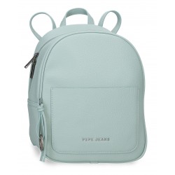 Rucsac casual dama Pepe Jeans Paolo verde turcoaz 27.5x21x10 cm