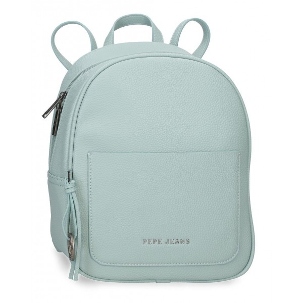 Rucsac casual dama Pepe Jeans Paolo verde turcoaz 27.5x21x10 cm