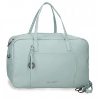 Geanta voiaj dama Pepe Jeans Paolo verde turcoaz 25x40x15 cm