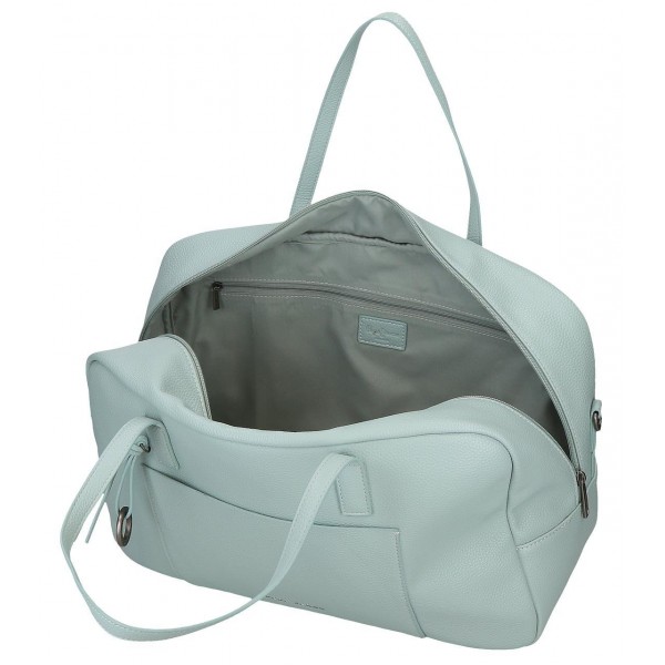Geanta voiaj dama Pepe Jeans Paolo verde turcoaz 25x40x15 cm