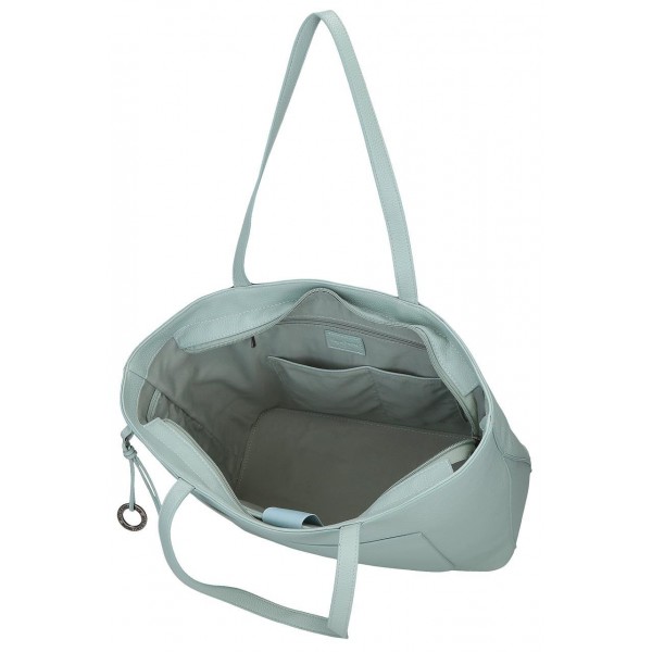 Geanta tote Pepe Jeans Paolo cu compartimente laptop/tableta, verde turcoaz 29x40x14 cm