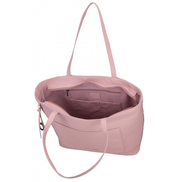 Geanta tote Pepe Jeans Paolo cu compartimente laptop/tableta, roz 29x40x14 cm