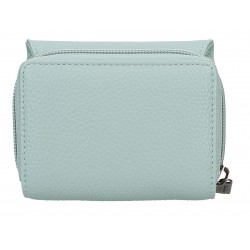 Portofel dama Pepe Jeans Paolo cu protectie RFID, verde turcoaz 8x10x3 cm