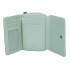 Portofel dama Pepe Jeans Paolo cu protectie RFID, verde turcoaz 8x10x3 cm