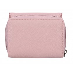 Portofel dama Pepe Jeans Paolo, cu protectie RFID, roz 8x10x3 cm