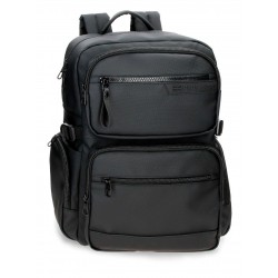 Rucsac business barbati Pepe Jeans Dorking, adaptabil compartimente laptop/tableta, negru 40x16x28 cm