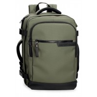 Rucsac/Geanta calatorie Pepe Jeans Dorking, 2 compartimente, buzunare laptop/tableta, kaki 40x25x20 cm