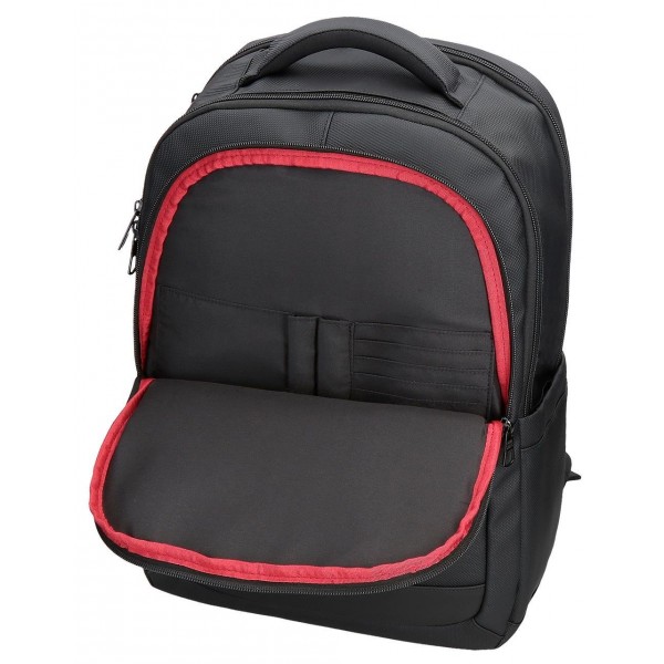 Rucsac business Pepe Jeans Dorking 3 compartimente, buzunare laptop/tableta, negru 31x44x15 cm