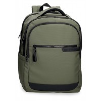 Rucsac business Pepe Jeans Dorking 3 compartimente, buzunare laptop/tableta, kaki 31x44x15 cm