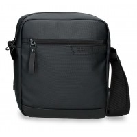 Geanta umar barbati Pepe Jeans Dorking compartiment tableta, neagra 27x23x7 cm