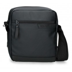 Geanta umar barbati Pepe Jeans Dorking compartiment tableta, neagra 27x23x7 cm