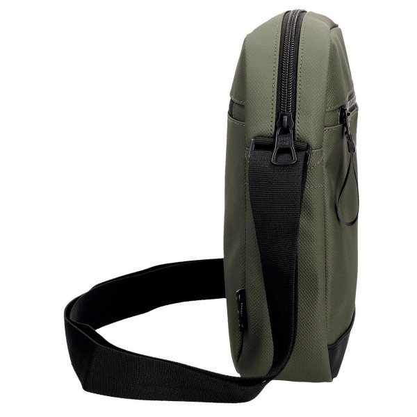 Geanta umar barbati Pepe Jeans Dorking compartiment tableta, kaki 27x23x7 cm