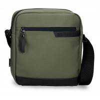 Geanta umar barbati Pepe Jeans Dorking compartiment tableta, kaki 27x23x7 cm