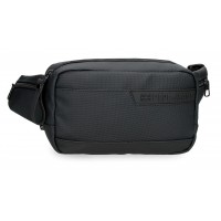 Borseta talie Pepe Jeans Dorking, neagra 12.5x21x5 cm