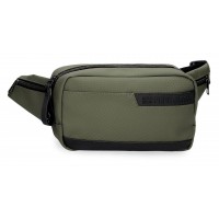 Borseta talie Pepe Jeans Dorking, kaki 12.5x21x5 cm