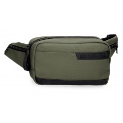 Borseta talie Pepe Jeans Dorking, kaki 12.5x21x5 cm