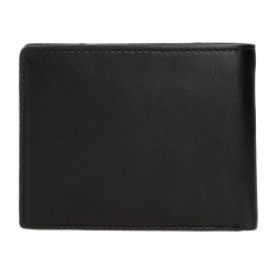 Portofel barbati Pepe Jeans Indiana, piele naturala, protectie RFID, negru, 9.5x12.5x1 cm