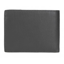 Portofel barbati Pepe Jeans Indiana, piele naturala, protectie RFID, antracit, 9.5x12.5x1 cm